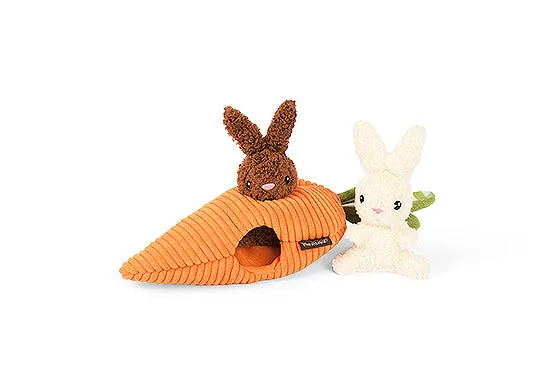 P.L.A.Y. Hippity Hoppity Squeaky Plush Dog toys, Bundle