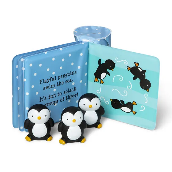 Playful Penguins Bath Book & Toys