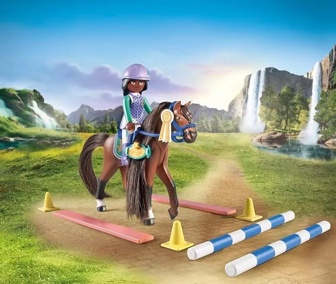 Playmobil Horses of Waterfall - Jumping Arena with