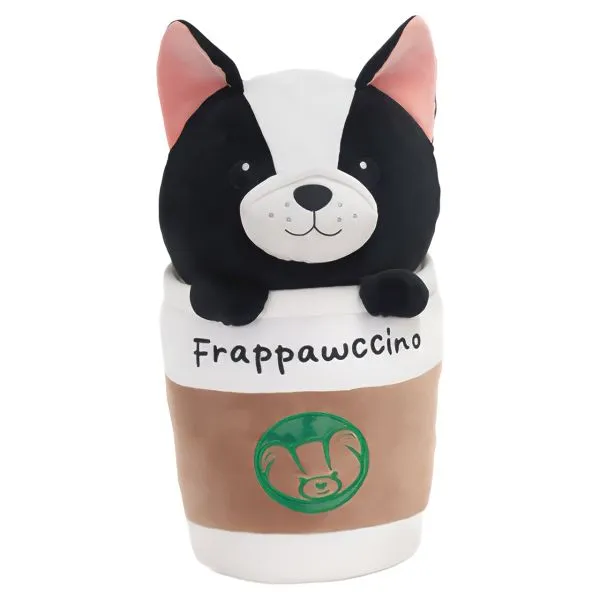 Plush Black/White Frappawccino Puppy