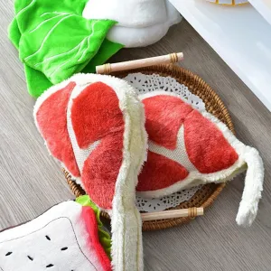 Plush Dog Toy - Steak