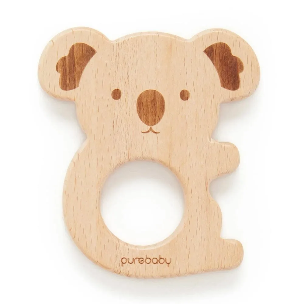 Purebaby Koala Wooden Teething Ring