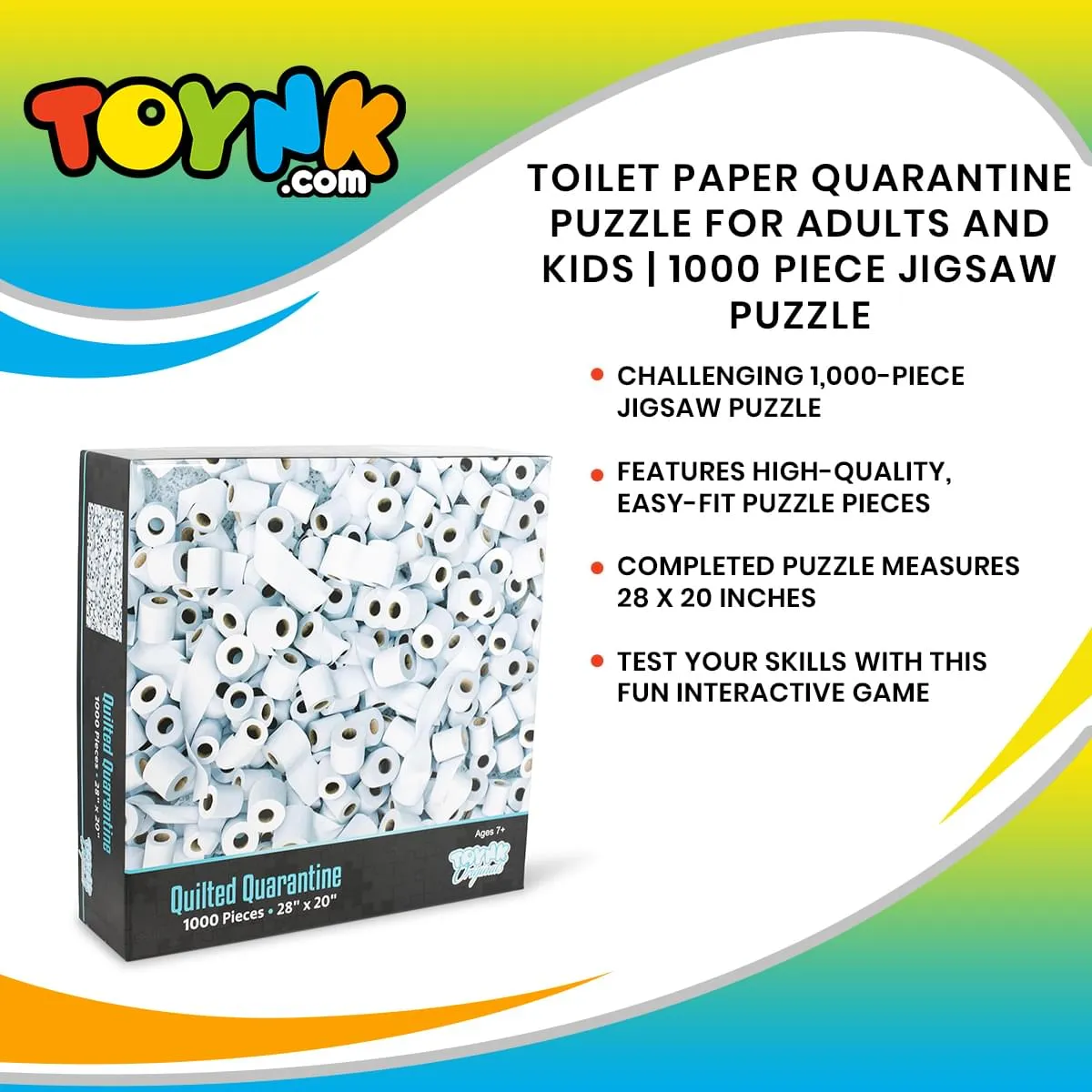 Quilted Quarantine Toilet Paper 1000 Piece Jigsaw Puzzle