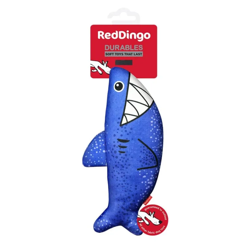 Red Dingo Durables Steve The Shark Soft Dog Toy