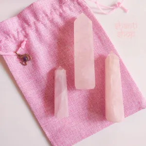 Rose Quartz Crystal Tower Gift Set