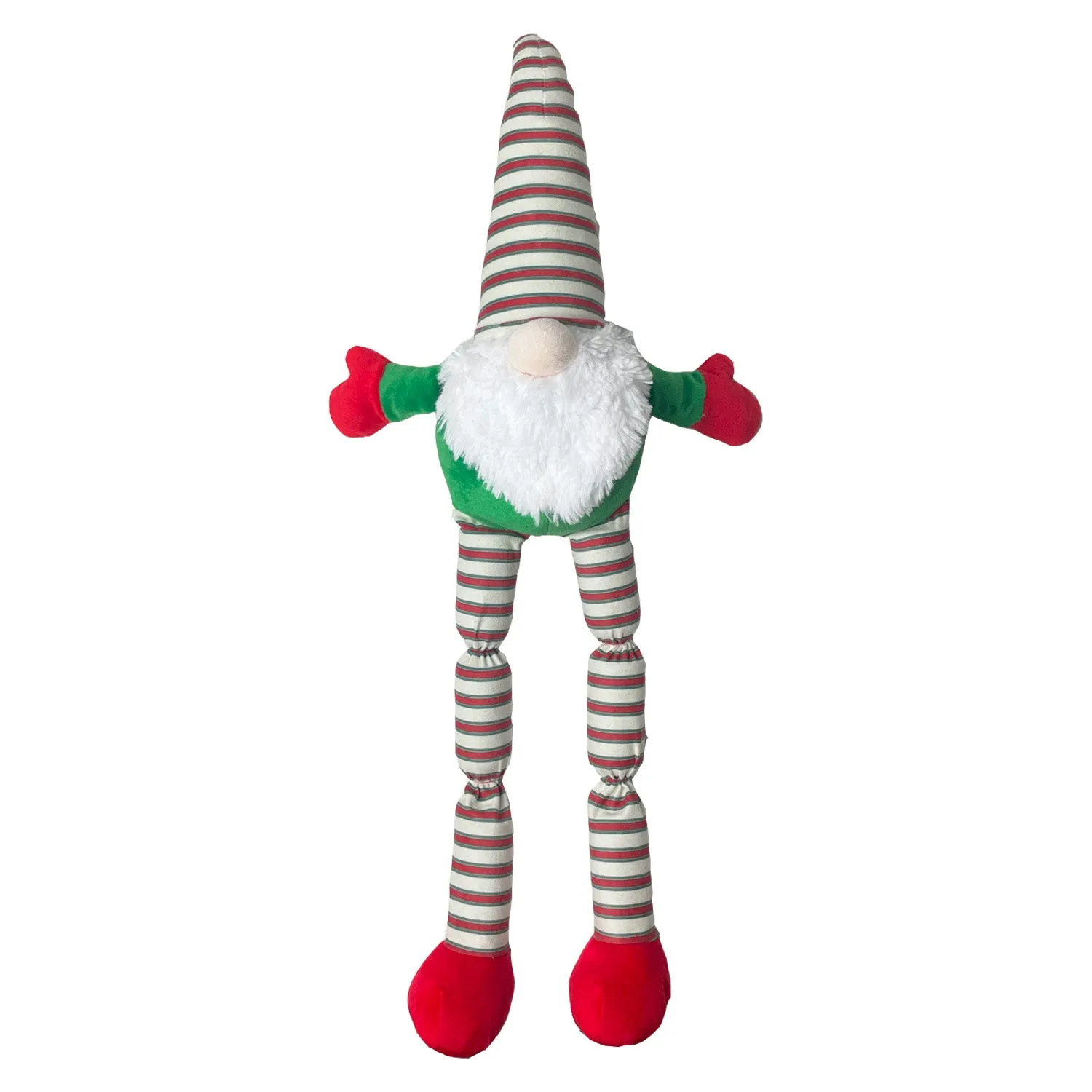 Squeaky Long Legs Gnome | Big Christmas Dog Toy by Happy Pet