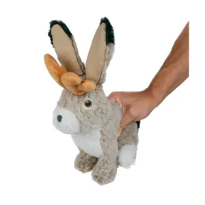 Squeaky Plush Dog Toy: Animated Jackalope