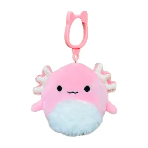 Squishmallow 3.5 Inch Archie the Axolotl with Fuzzy Belly Plush Clip