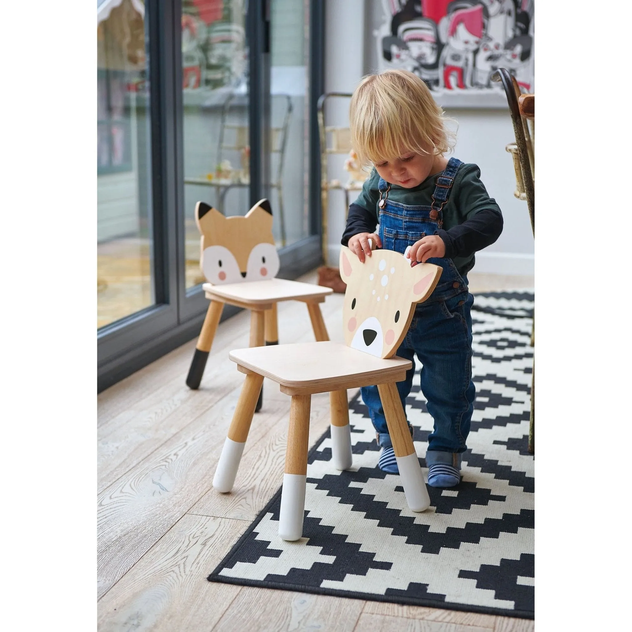 Tenderleaf Toys Wooden Forest Deer Chair (Direct Shipping)