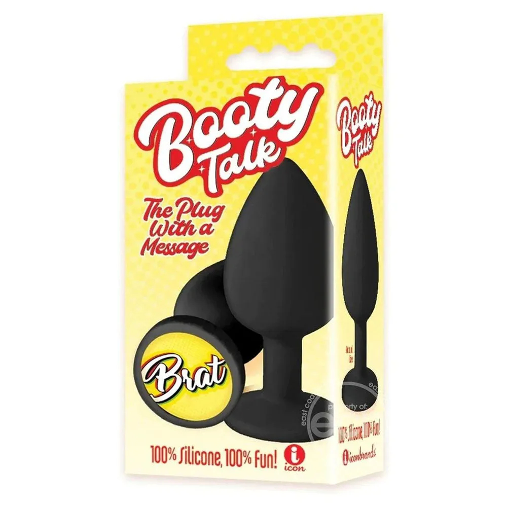 The 9's Booty Talk - Brat - Black Butt Plug