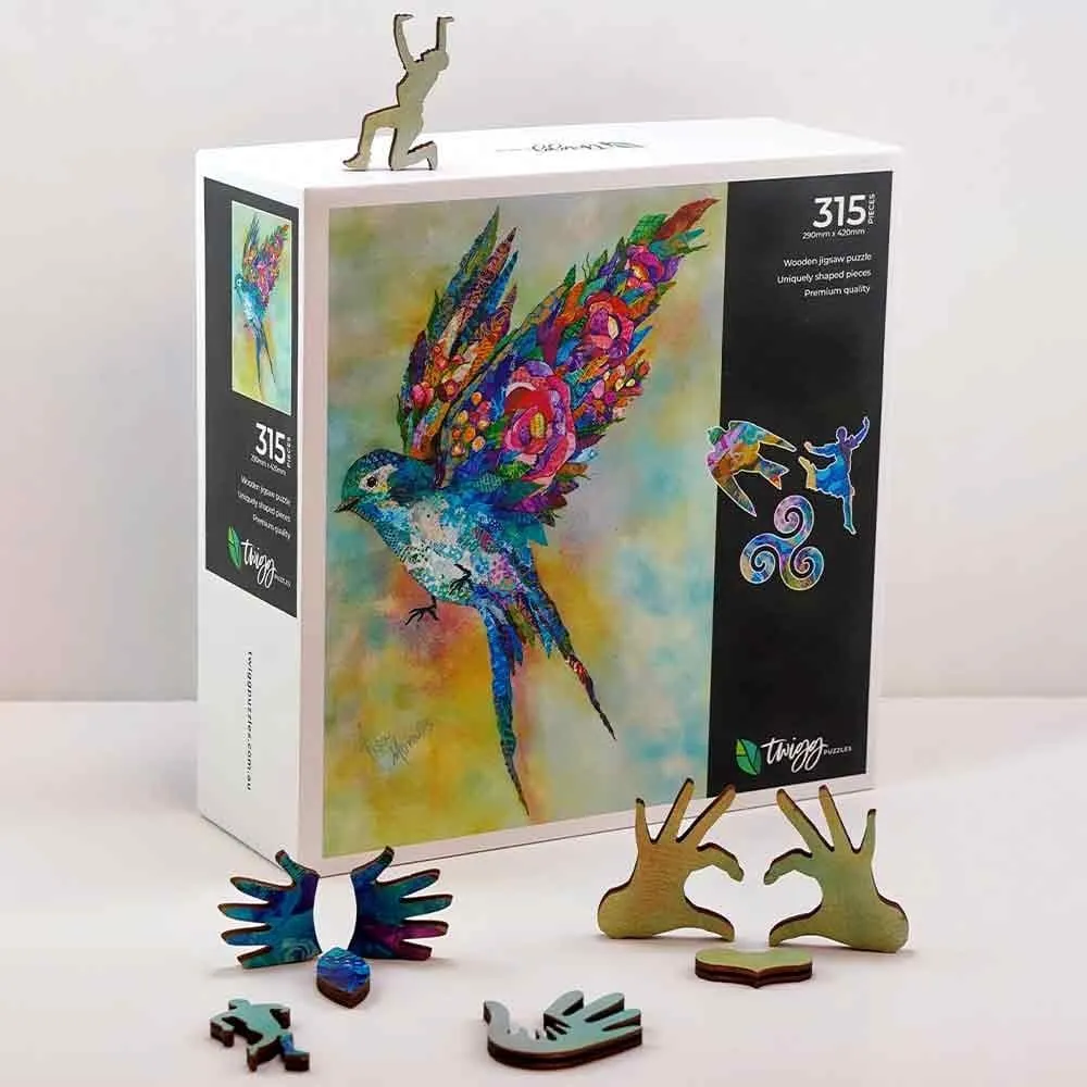 Twigg Jigsaw Puzzles Botanical Swallow - Lisa Morales - 315 Piece