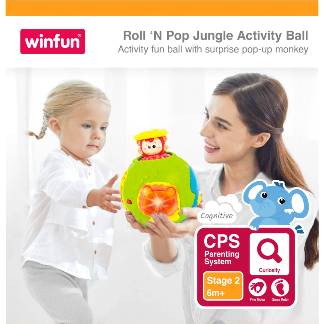 Winfun Roll N Pop Jungle Activity Ball