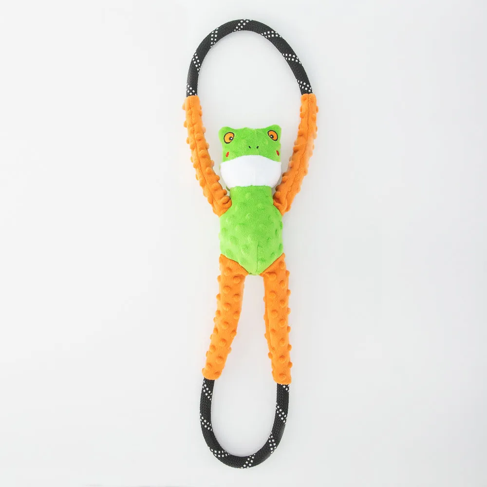 Zippy Paws Rope Tugz -Frog