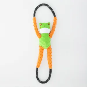 Zippy Paws Rope Tugz -Frog